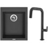 Set Sinks G180N6 (dřez Cube 410 NANO Nanoblack N6 + baterie Eva P Nanoblack N6) Set Sinks G180N6 (dřez Cube 410 NANO Nanoblack N6 + baterie Eva P Nanoblack N6)