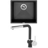 Set Sinks G8074 (dřez Frame 457 Metalblack 74 + baterie Mix 3 P Metalblack 74)