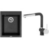 Set Sinks G8830 (dřez Cube 410 Granblack 30 + baterie Mix 3 P Granblack 30)