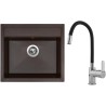 Set Sinks G8993 (dřez Solo 560 Marone 93 + baterie Flexia lesklá)