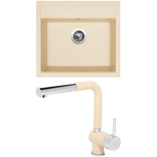 Set Sinks G9250 (dřez Solo 560 Sahara 50 + baterie Mix 3 P Sahara 50)