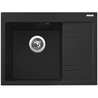 Kuchyňský dřez Sinks Rim 650 L Metalblack 74 levý