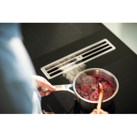 Odsavač par s indukční deskou Franke Maris 2Gether Steel FMA 8391 HI Černé sklo, pro vnější odtah