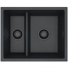 Kuchyňský dřez Alveus Omni 50 Black Edition Deep Black 90