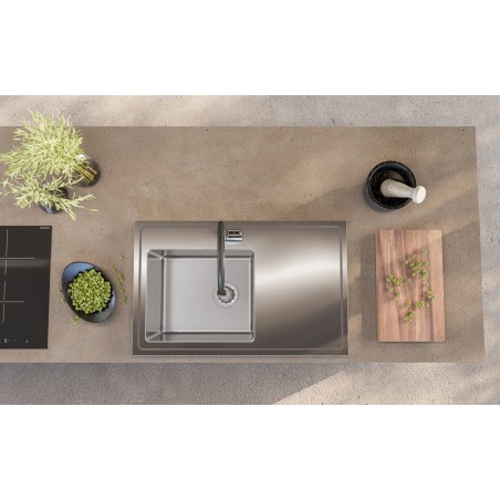Kuchyňský dřez Alveus Luxal 10 levý, zvednutý lem