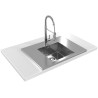 Kuchyňský dřez Alveus Luxal 20 central, plochý lem