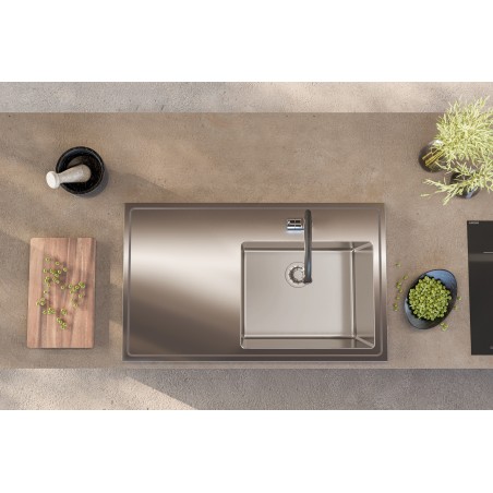 Kuchyňský dřez Alveus Luxal 30 pravý, zvednutý lem