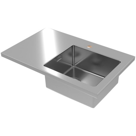 Kuchyňský dřez Alveus Luxal 10 pravý, plochý lem