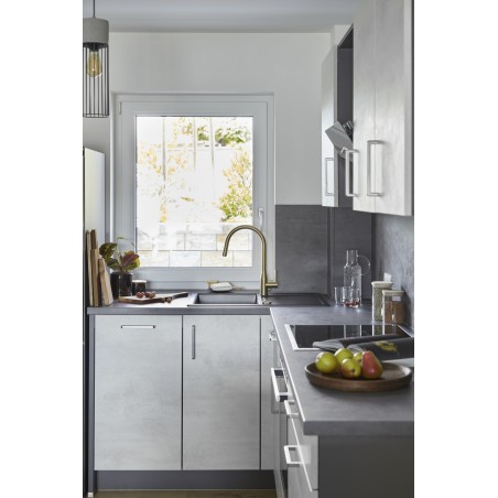 Kuchyňský dřez Schock Mono D-100S Bronze, montáž do roviny