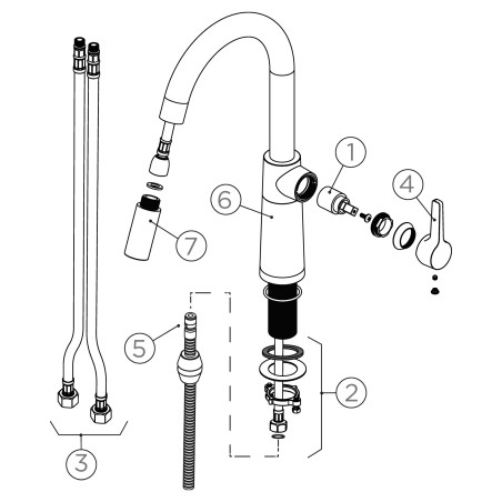 Kuchyňská baterie Schock SC-520.120 Berry