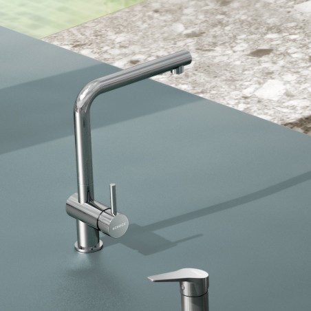 Kuchyňská baterie Schock Epos Nerezový vzhled