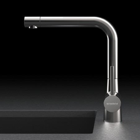 Kuchyňská baterie Schock Laios Gunmetal brushed