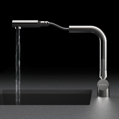 Kuchyňská baterie Schock Laios.120 Gunmetal brushed