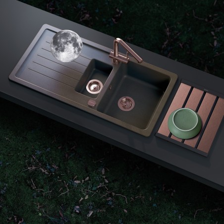 Kuchyňská baterie Schock Laios.120 Gunmetal brushed