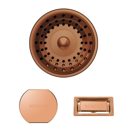 Části dřezu v provedení Copper brushed, Schock 400051COB Části dřezu v provedení Copper brushed, Schock 400051COB