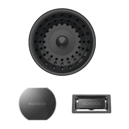 Části dřezu v provedení Gunmetal brushed, Schock 400051GUB Části dřezu v provedení Gunmetal brushed, Schock 400051GUB