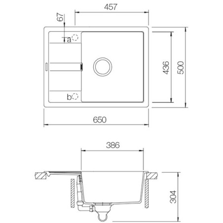 Kuchyňský dřez Schock Manhattan D-100 Croma, spodní montáž
