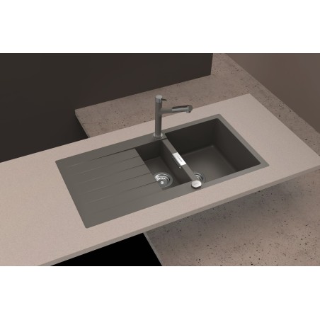 Kuchyňský dřez Schock Signus D-150 Silverstone, horní montáž