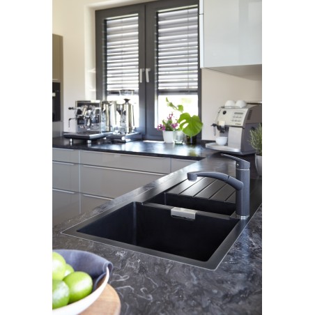 Kuchyňský dřez Schock Signus D-150 Silverstone, montáž do roviny