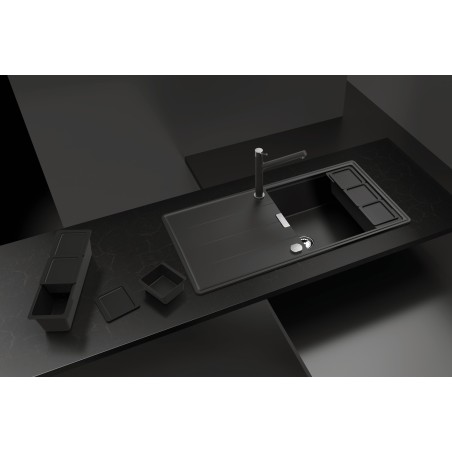 Kuchyňský dřez Schock Tia D-100L Magma, spodní montáž