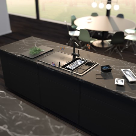 Kuchyňský dřez Schock Tia D-100L Berry, spodní montáž