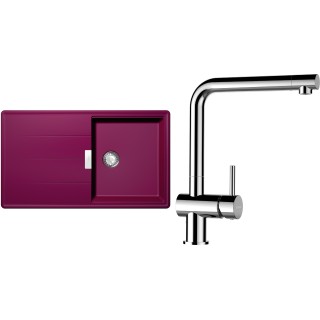 Set Schock S13-8 (dřez Tia D-100 Berry + baterie Epos Chrom)