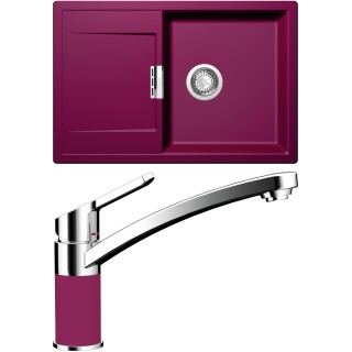 Set Schock S7-3 (dřez Mono D-100 Berry + baterie SC-90 Berry)