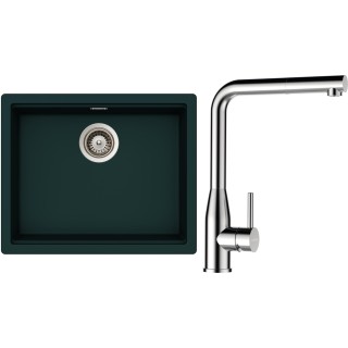 Set Schock S28-17 (dřez Kiruna N-100L Ivy + baterie Keto.120 Masivní nerezová ocel + komponenty...