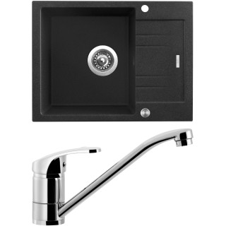 Set Sinks G930XC (dřez Rapid 580 XC Granblack 30 + baterie Pronto Chrom - lesklý)