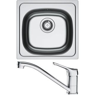 Set Franke N92 (dřez SKN 610-37/44 + baterie FB 250 BASIC NEW Chrom)