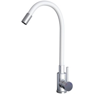 Kuchyňská baterie Sinks Elasta Nerez/Bílá