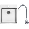 Set Sinks N157 (dřez Blocker 450 V 1 mm, kartáčovaný + baterie Elasta Nerez/Šedá) Set Sinks N157 (dřez Blocker 450 V 1 mm, kartáčovaný + baterie Elasta Nerez/Šedá)