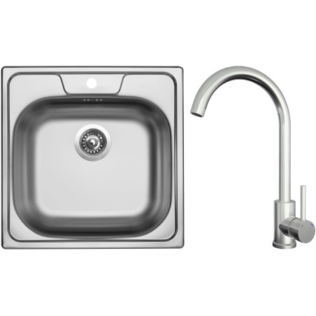 Set Sinks N112 (dřez Classic 480 V 0,5 mm, matný + baterie Arco Celonerezová) Set Sinks N112 (dřez Classic 480 V 0,5 mm, matný + baterie Arco Celonerezová)