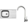 Set Sinks N130 (dřez Classic 760 V 0,5 mm, matný + baterie Arco Celonerezová) Set Sinks N130 (dřez Classic 760 V 0,5 mm, matný + baterie Arco Celonerezová)
