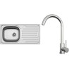 Set Sinks N142 (dřez Classic 860 V 0,5 mm, matný + baterie Arco Celonerezová) Set Sinks N142 (dřez Classic 860 V 0,5 mm, matný + baterie Arco Celonerezová)