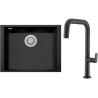 Set Sinks G262N6 (dřez Cube 490U Nanoblack N6 + baterie Eva P Nanoblack N6) Set Sinks G262N6 (dřez Cube 490U Nanoblack N6 + baterie Eva P Nanoblack N6)