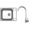 Set Sinks N128 (dřez Grand 630 V 0,7mm, matný + baterie Arco Celonerezová) Set Sinks N128 (dřez Grand 630 V 0,7mm, matný + baterie Arco Celonerezová)