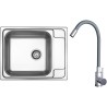 Set Sinks N127 (dřez Grand 630 V 0,7mm, matný + baterie Elasta Nerez/Šedá) Set Sinks N127 (dřez Grand 630 V 0,7mm, matný + baterie Elasta Nerez/Šedá)