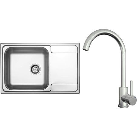 Set Sinks N138 (dřez Grand 790 V 0,7mm, matný + baterie Arco Celonerezová) Set Sinks N138 (dřez Grand 790 V 0,7mm, matný + baterie Arco Celonerezová)