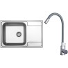 Set Sinks N137 (dřez Grand 790 V 0,7mm, matný + baterie Elasta Nerez/Šedá) Set Sinks N137 (dřez Grand 790 V 0,7mm, matný + baterie Elasta Nerez/Šedá)