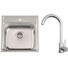Set Sinks N114 (dřez Manaus 480 V 0,7 mm, matný + baterie Arco Celonerezová) Set Sinks N114 (dřez Manaus 480 V 0,7 mm, matný + baterie Arco Celonerezová)
