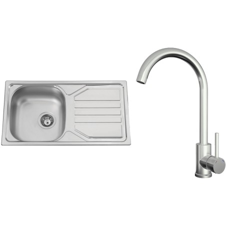 Set Sinks N132 (dřez Okio 780 V 0,5 mm matný + baterie Arco Celonerezová) Set Sinks N132 (dřez Okio 780 V 0,5 mm matný + baterie Arco Celonerezová)