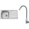 Set Sinks N131 (dřez Okio 780 V 0,5 mm matný + baterie Elasta Nerez/Šedá) Set Sinks N131 (dřez Okio 780 V 0,5 mm matný + baterie Elasta Nerez/Šedá)