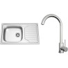Set Sinks N146 (dřez Okio 860 XXL V 0,6 mm, matný + baterie Arco Celonerezová) Set Sinks N146 (dřez Okio 860 XXL V 0,6 mm, matný + baterie Arco Celonerezová)