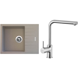 Set Sinks G11029 (dřez Perfecto 650 Avena 29 + baterie Elka Chrom - lesklý)