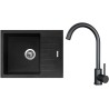 Set Sinks G24430 (dřez Perfecto 650 Granblack 30 + baterie Arco Černá matná) Set Sinks G24430 (dřez Perfecto 650 Granblack 30 + baterie Arco Černá matná)