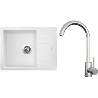 Set Sinks G24628 (dřez Perfecto 650 Milk 28 + baterie Arco Celonerezová)