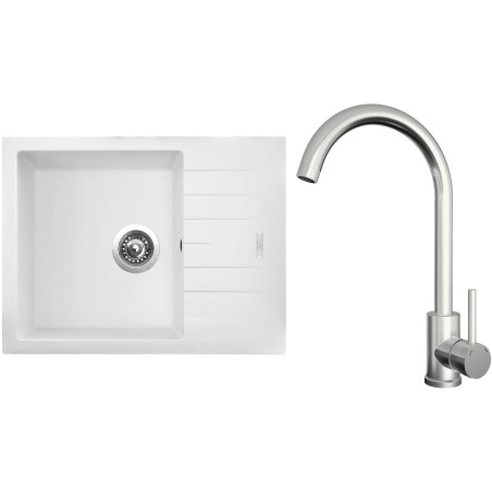 Set Sinks G24628 (dřez Perfecto 650 Milk 28 + baterie Arco Celonerezová) Set Sinks G24628 (dřez Perfecto 650 Milk 28 + baterie Arco Celonerezová)