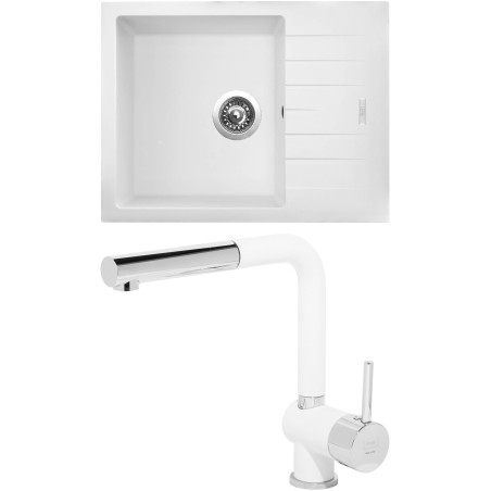 Set Sinks G11228 (dřez Perfecto 650 Milk 28 + baterie Mix 3 P Milk 28) Set Sinks G11228 (dřez Perfecto 650 Milk 28 + baterie Mix 3 P Milk 28)