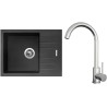 Set Sinks G24626 (dřez Perfecto 650 Pureblack 26 + baterie Arco Celonerezová) Set Sinks G24626 (dřez Perfecto 650 Pureblack 26 + baterie Arco Celonerezová)